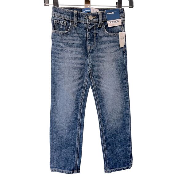 Old Navy Slim Straight Adjustable Waist Jeans- 5T - Picture 1 of 6